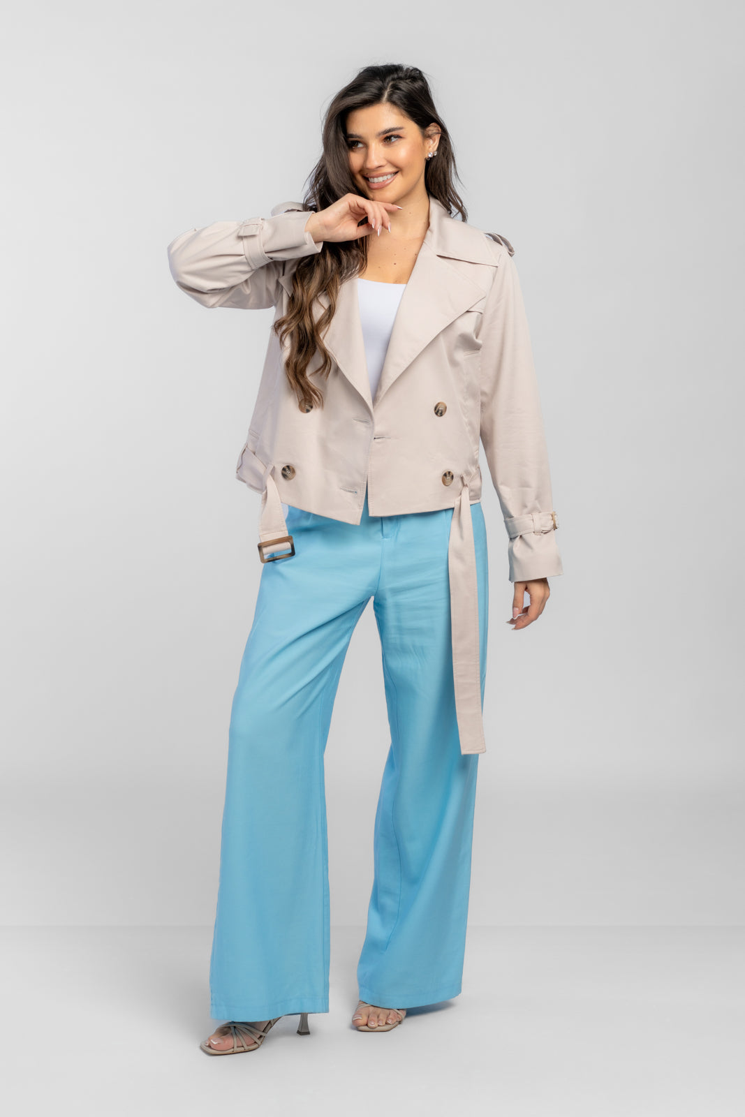 ADA Latte Trench Coat
