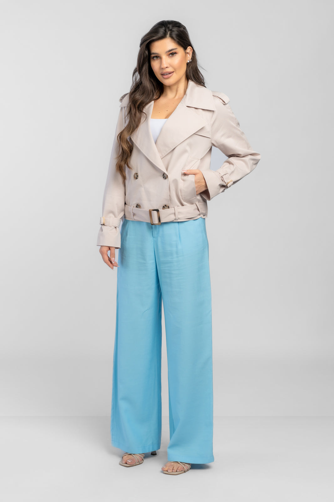 ADA Latte Trench Coat