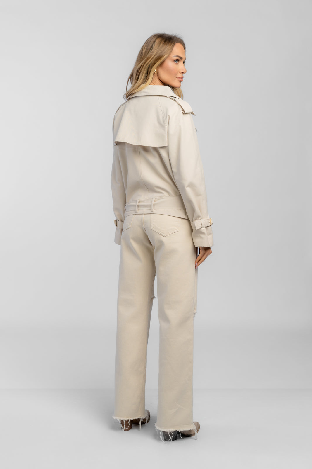 Cream ADA trench coat