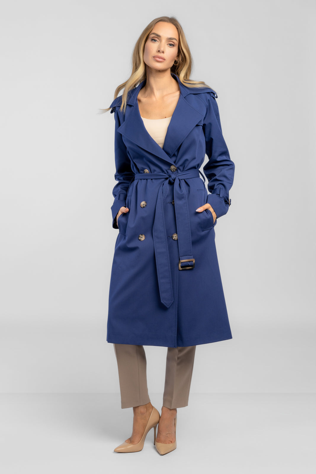 ADRIANNA trench coat navy blue