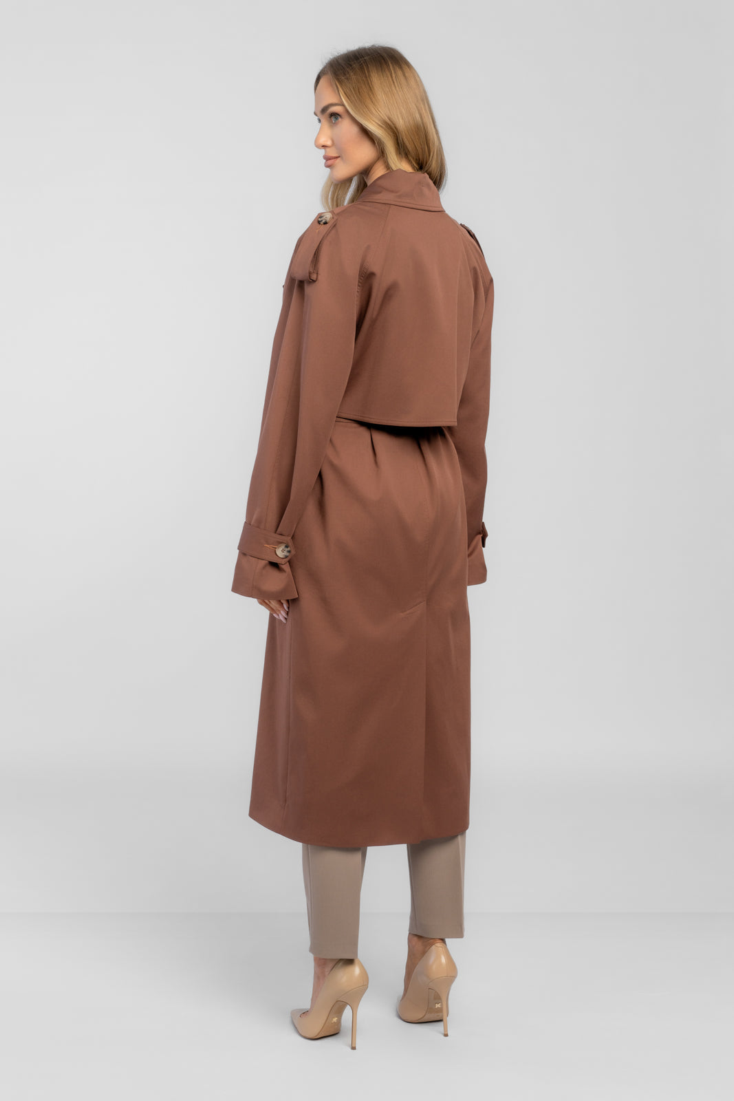 AMANDA Trench Coat Chocolate 2.0
