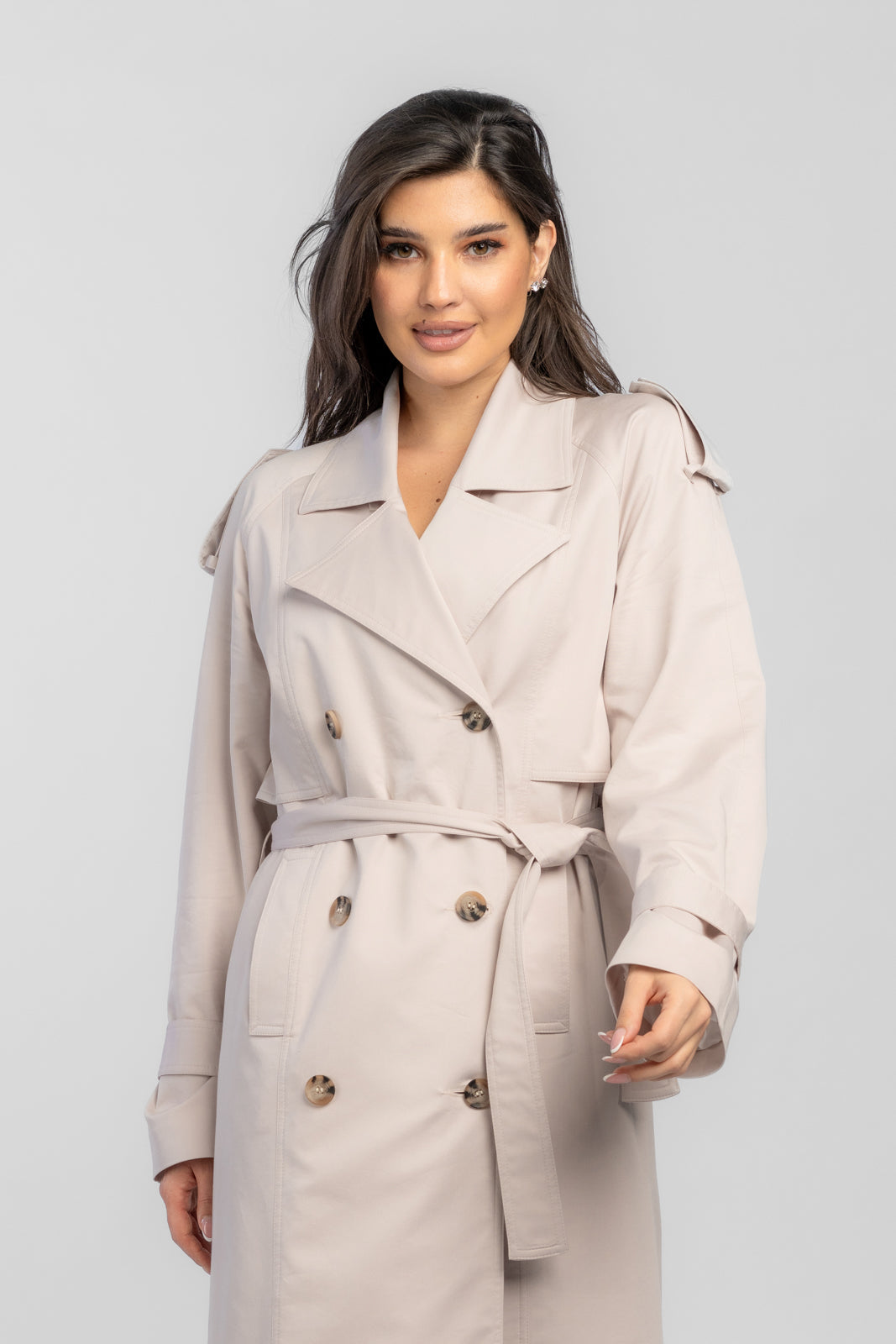 AMANDA latte 2.0 trench coat