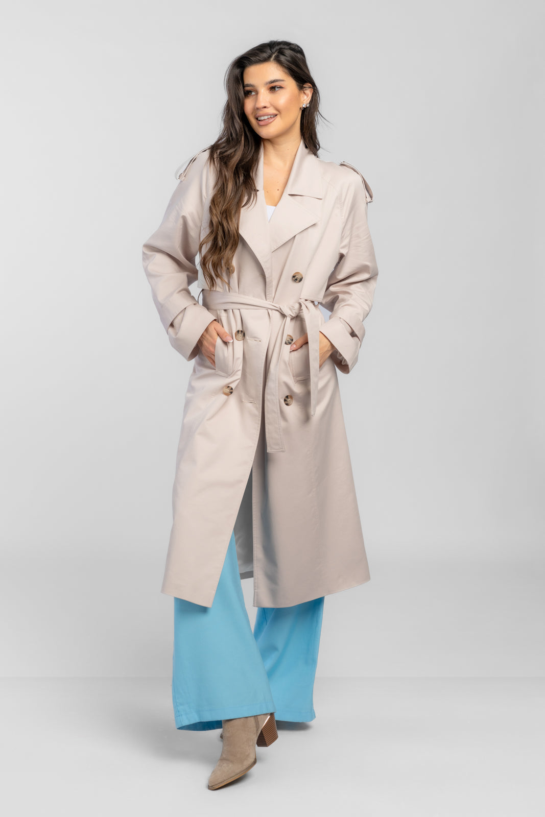 AMANDA latte 2.0 trench coat