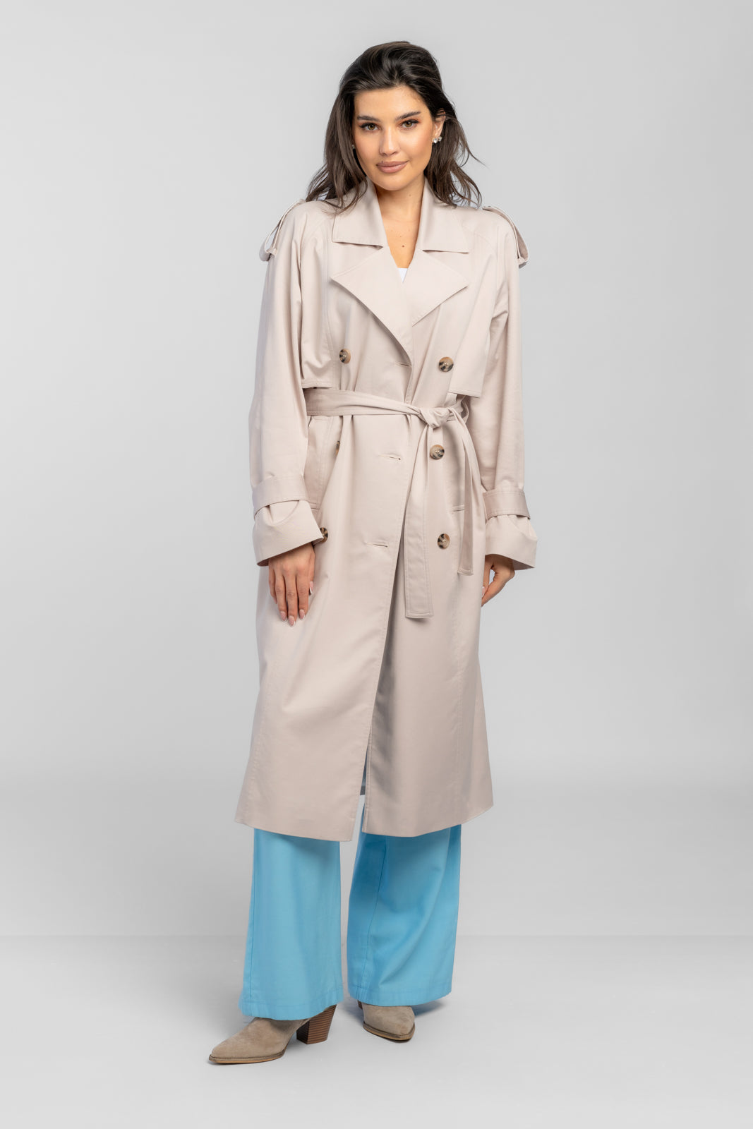 AMANDA latte 2.0 trench coat