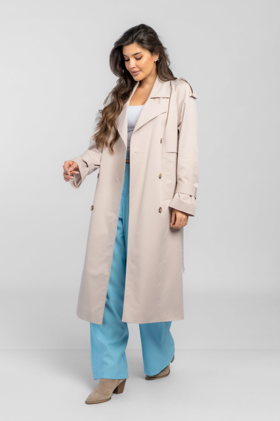 AMANDA latte 2.0 trench coat
