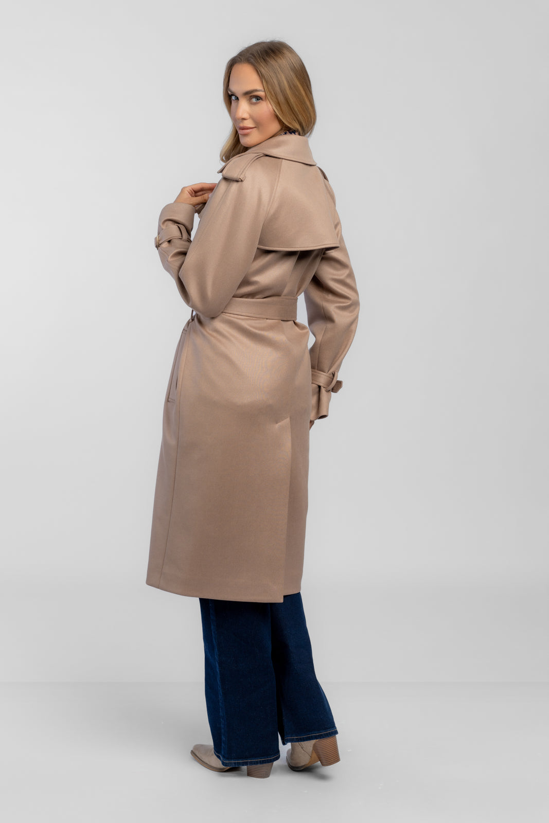 ARLETA cappuccino trench coat