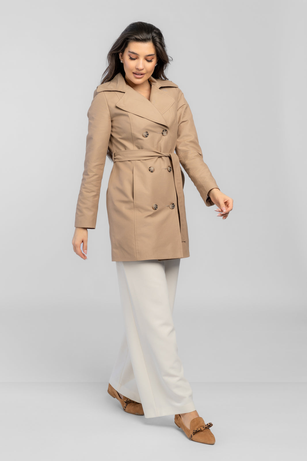 KSENIA cappuccino trench coat