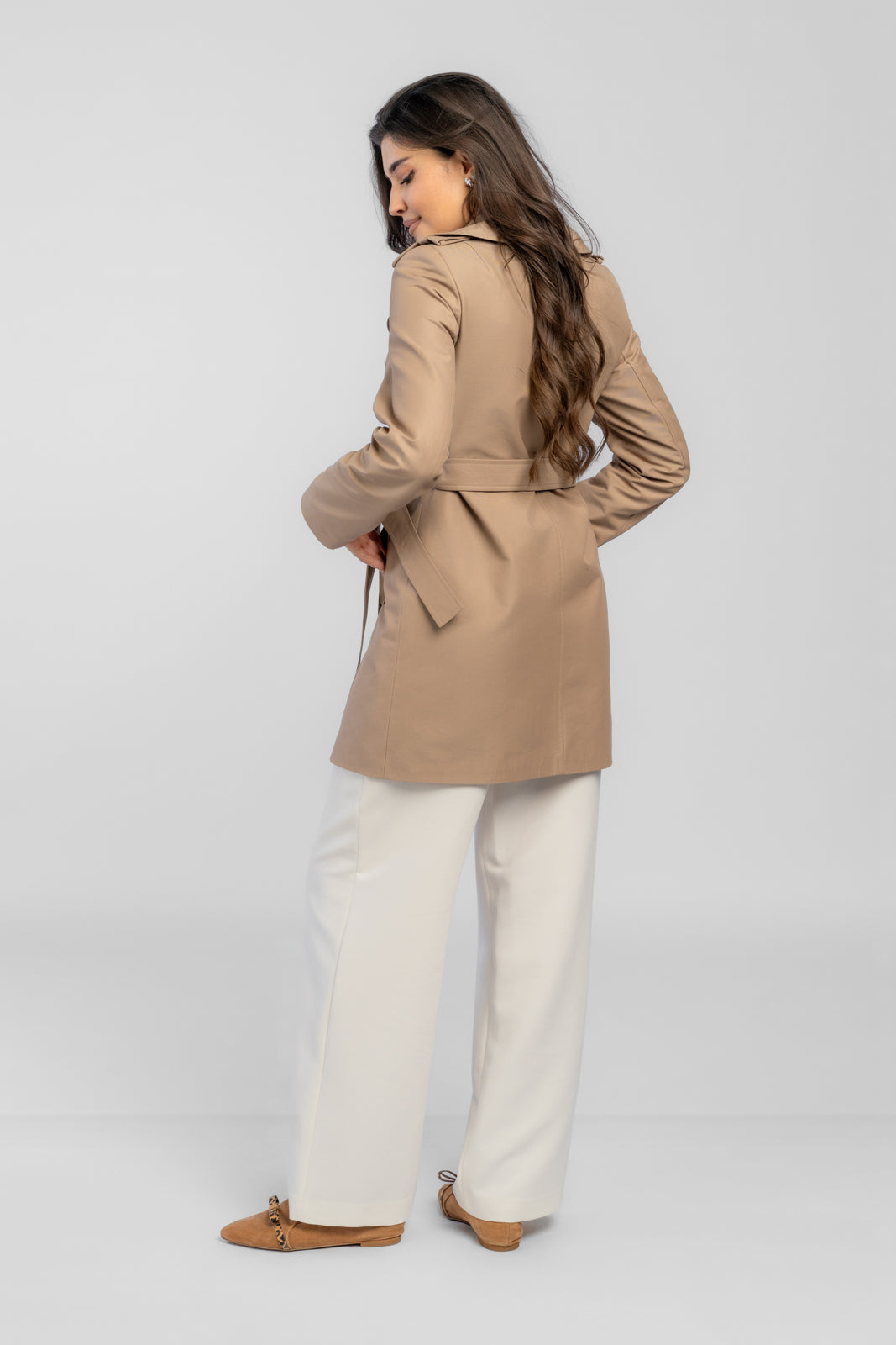 KSENIA cappuccino trench coat