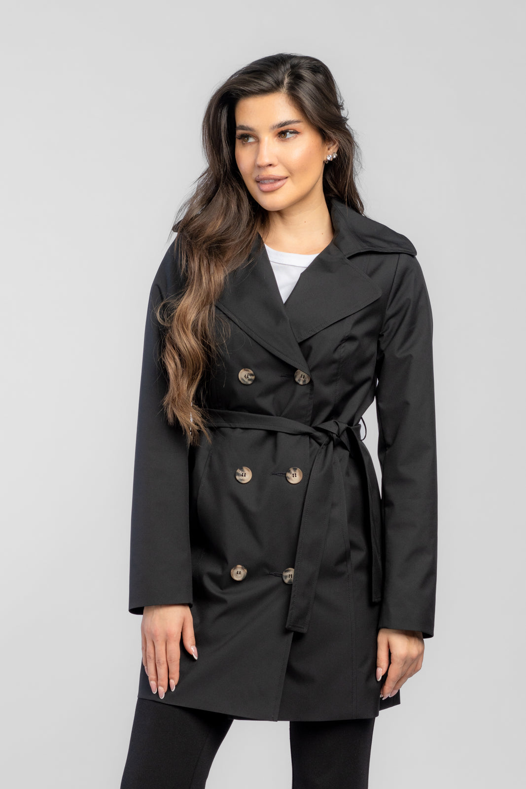 KSENIA trench coat black