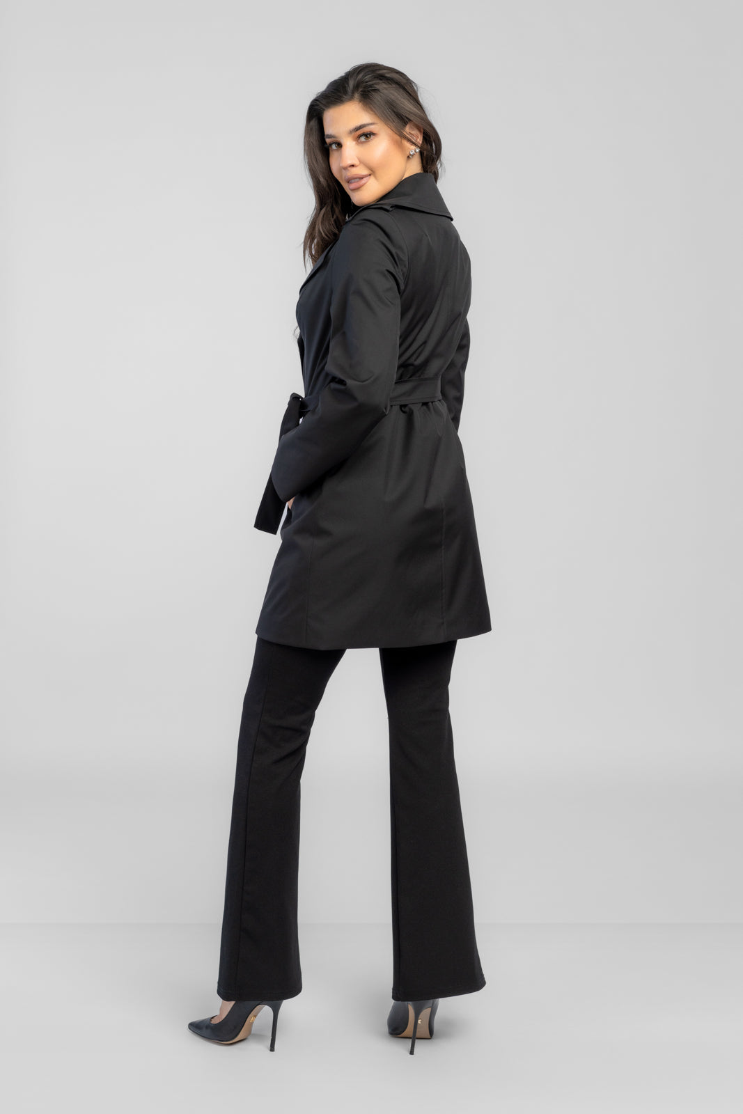 KSENIA trench coat black