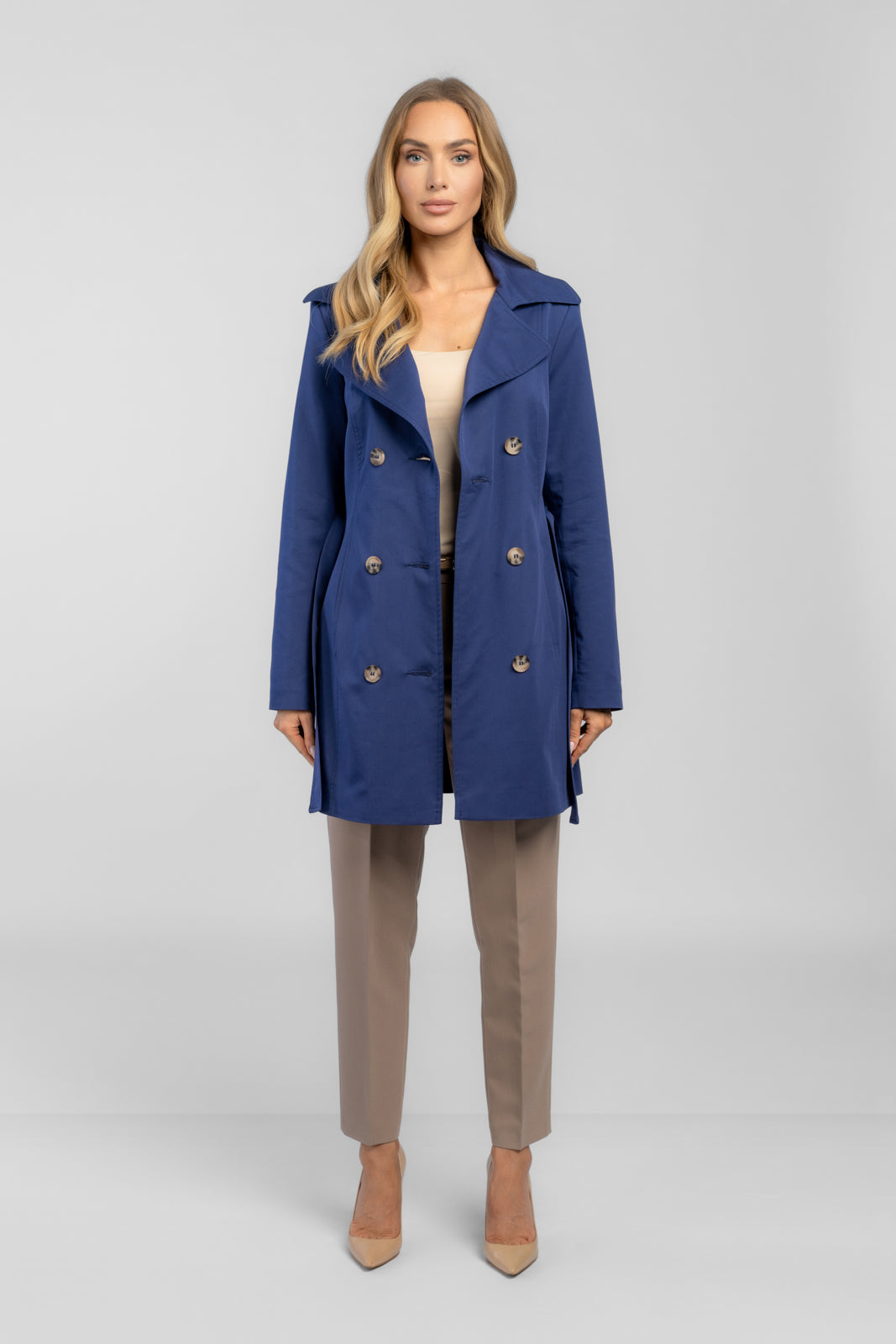 KSENIA trench coat navy blue