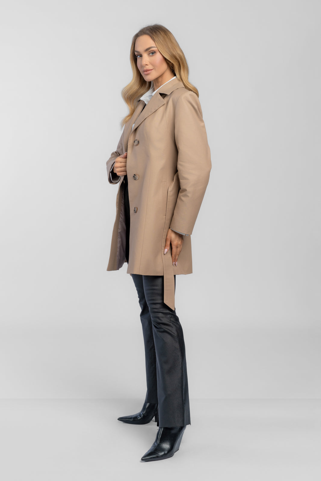 LENA cappuccino trench coat
