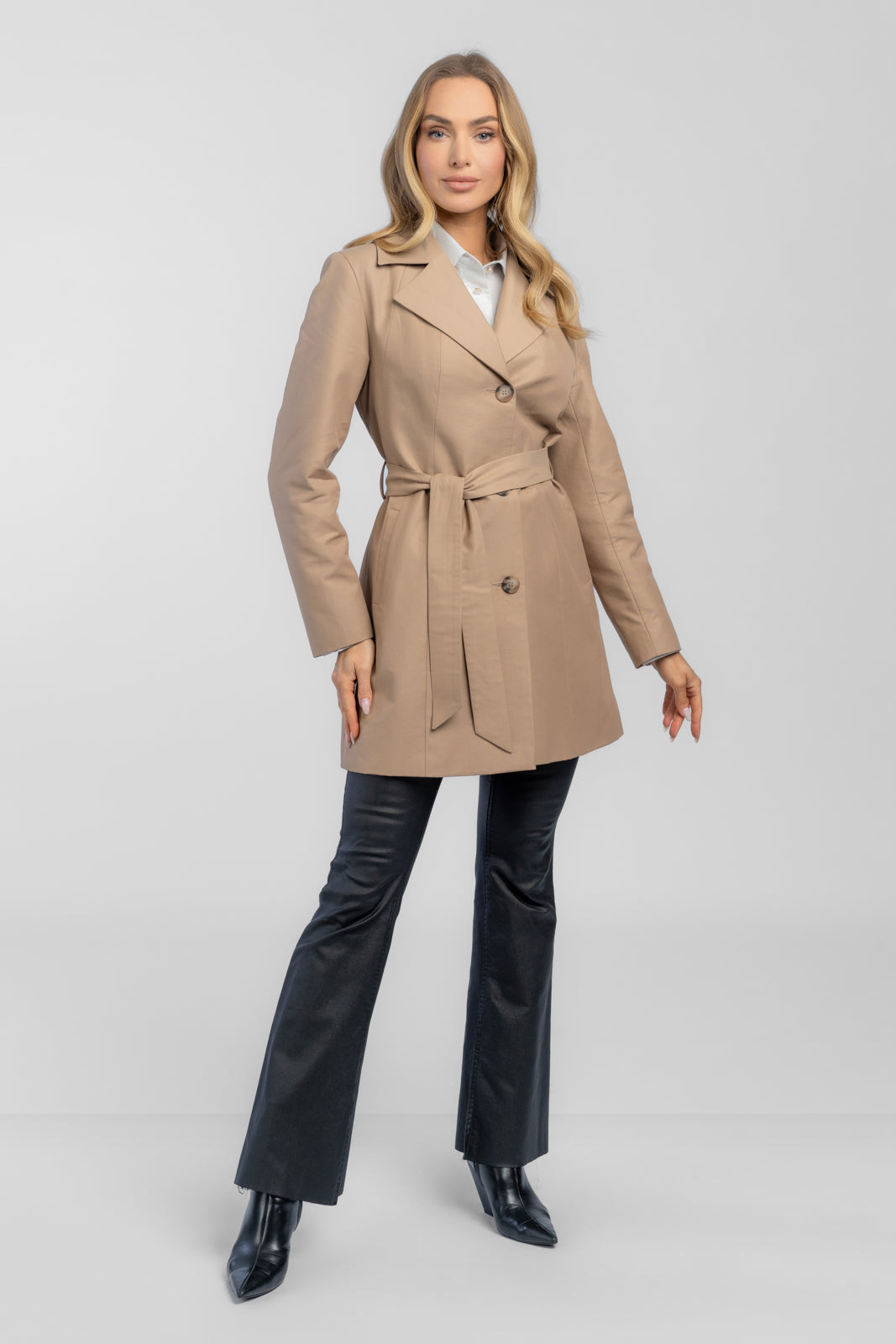 LENA cappuccino trench coat