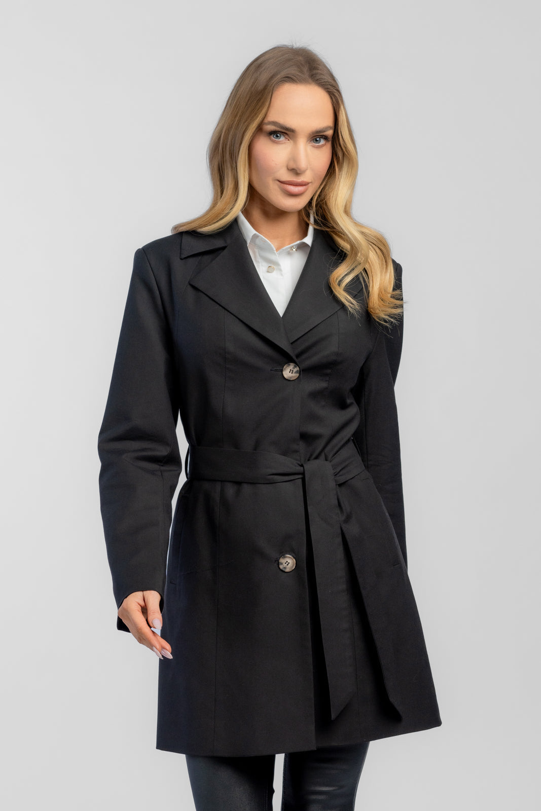 LENA trench coat black