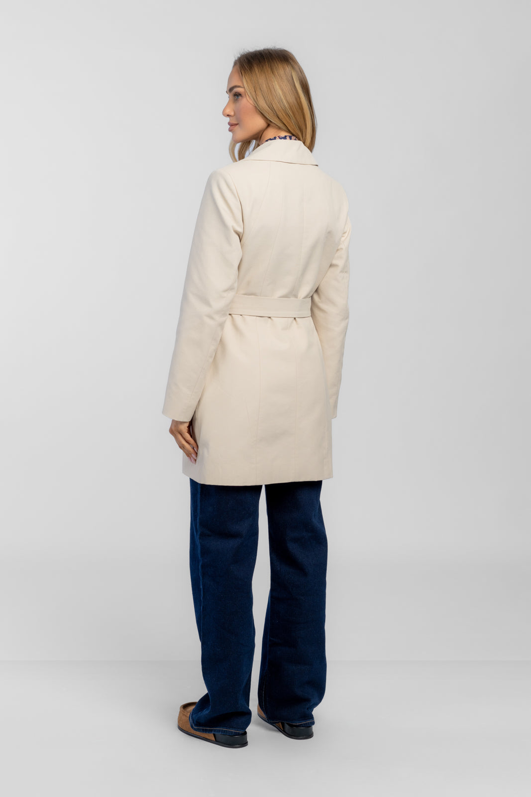 LENA cream trench coat